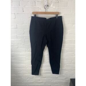 Max Studio Women's High Rise Tapered Leg Pull-On Pant Black Size XL